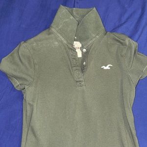 green hollister polo shirt